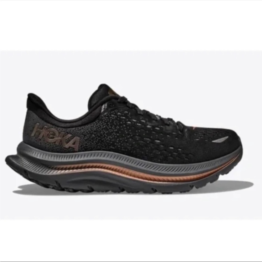 Hoka Kawana Running Shoes Black/Copper Size 7 B